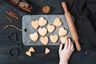 baked cookie hearts, procrastibaking